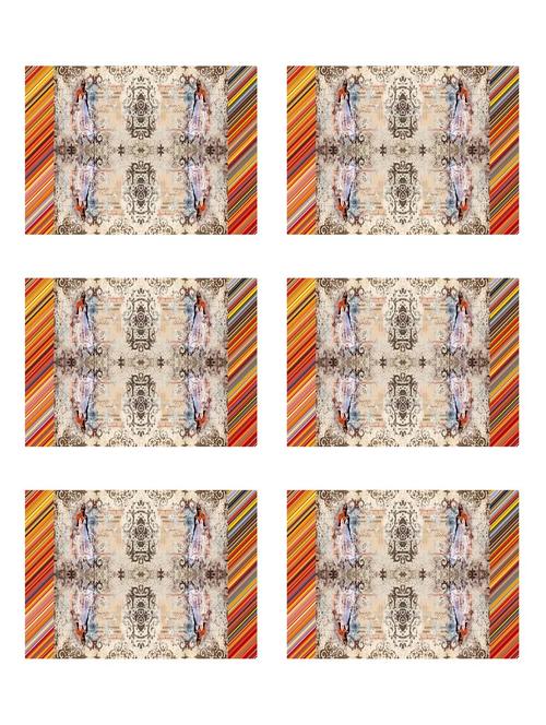 ambbi collections printed polyester set of 6 placemats - 13976854 - Standard Image - 0