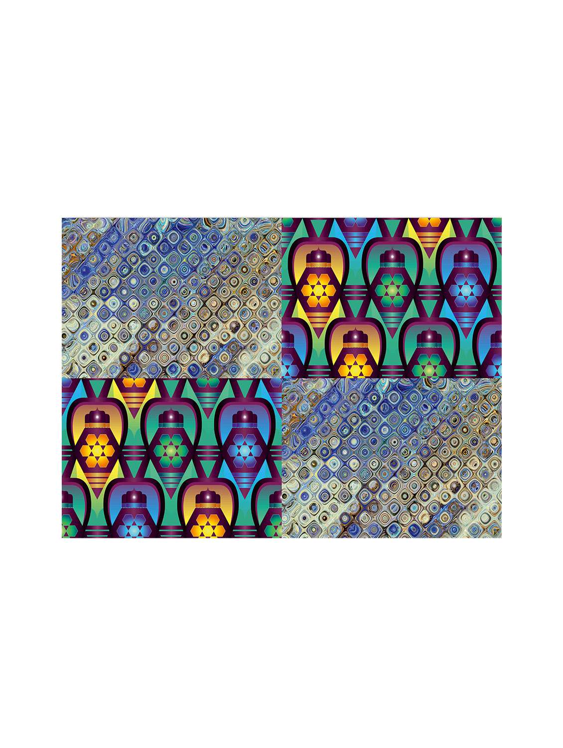 ambbi collections printed polyester set of 6 placemats - 13976858 -  Standard Image - 1