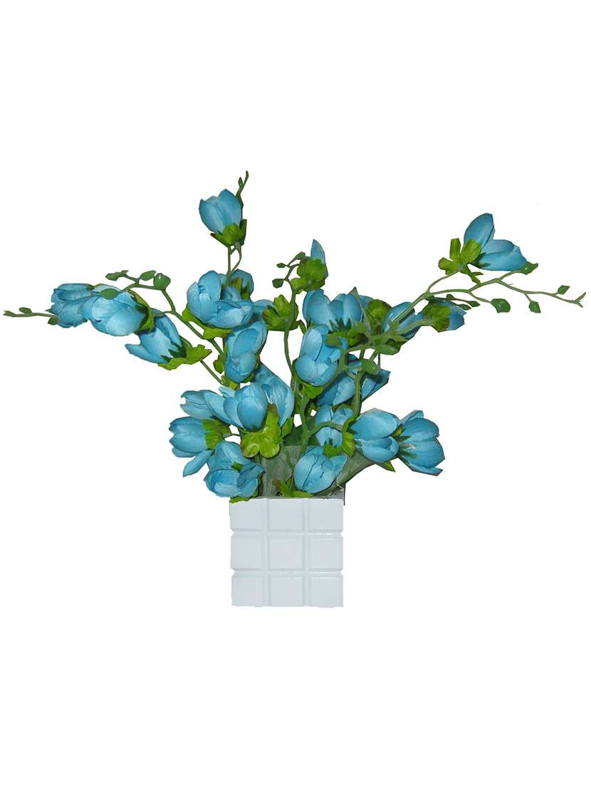 loxiaa multicolor artificial flowers with pot