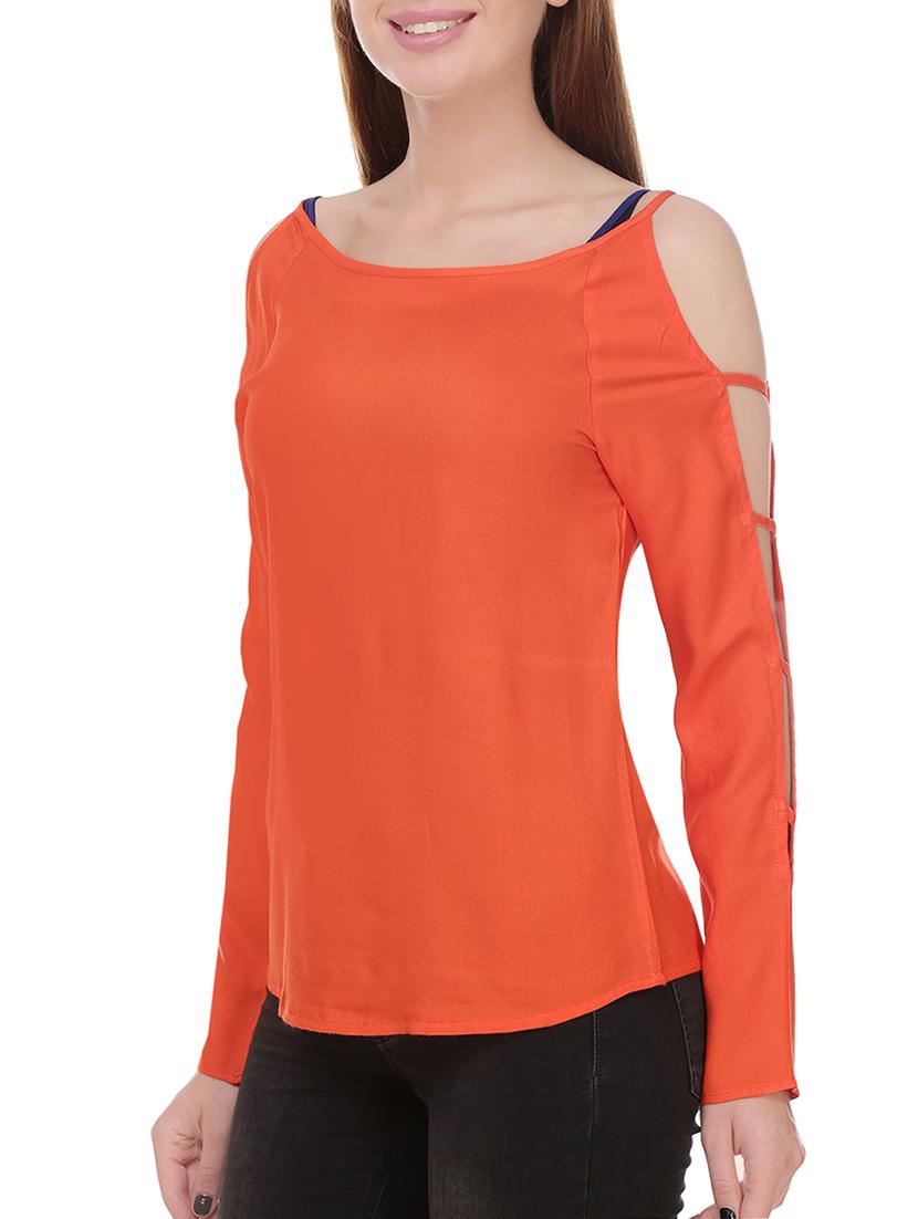 orange regular top - 13984484 - Standard Image - 1