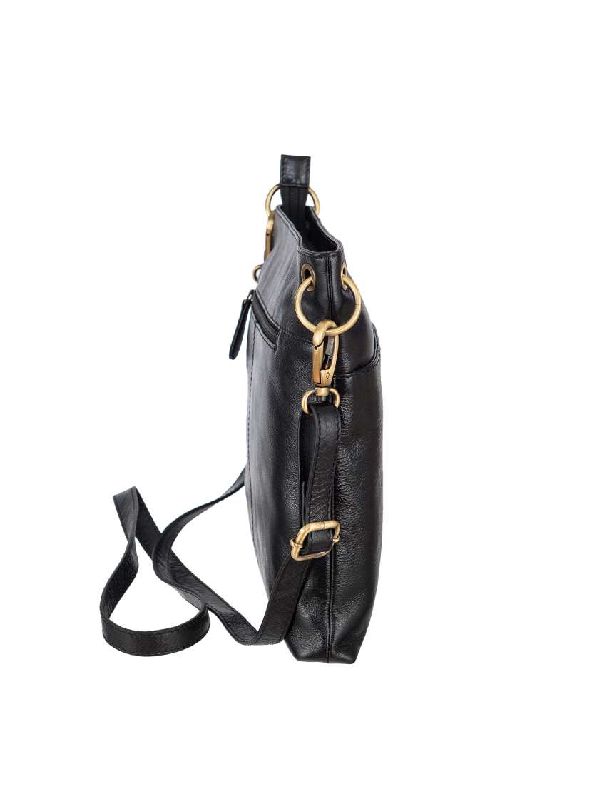 black leather sling bag - 13986270 -  Standard Image - 4