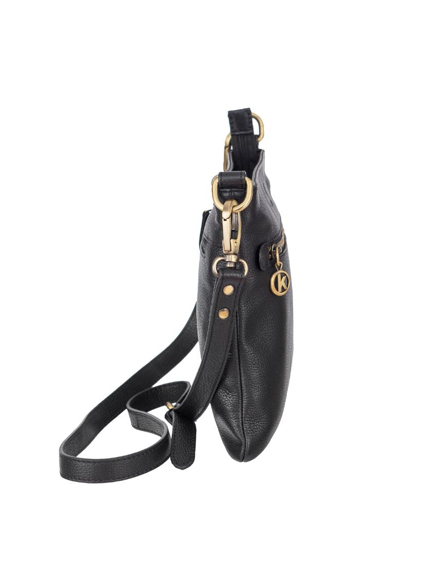 black leather sling bag - 13986274 - Standard Image - 4