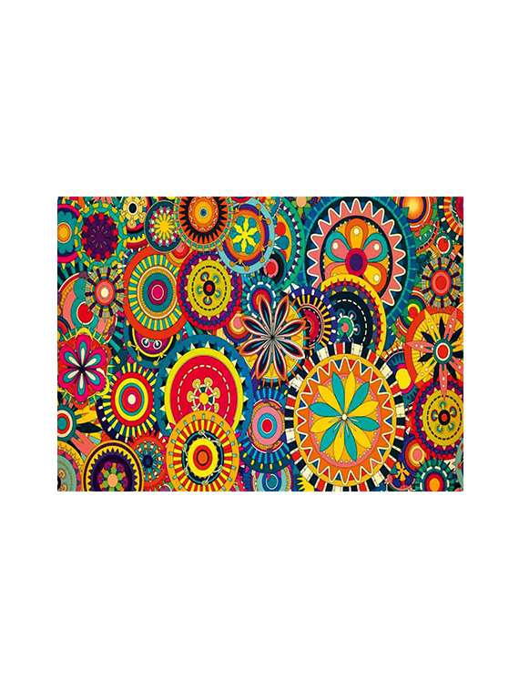 printed polyester table mat set of 6 pcs - 14000250 -  Standard Image - 1