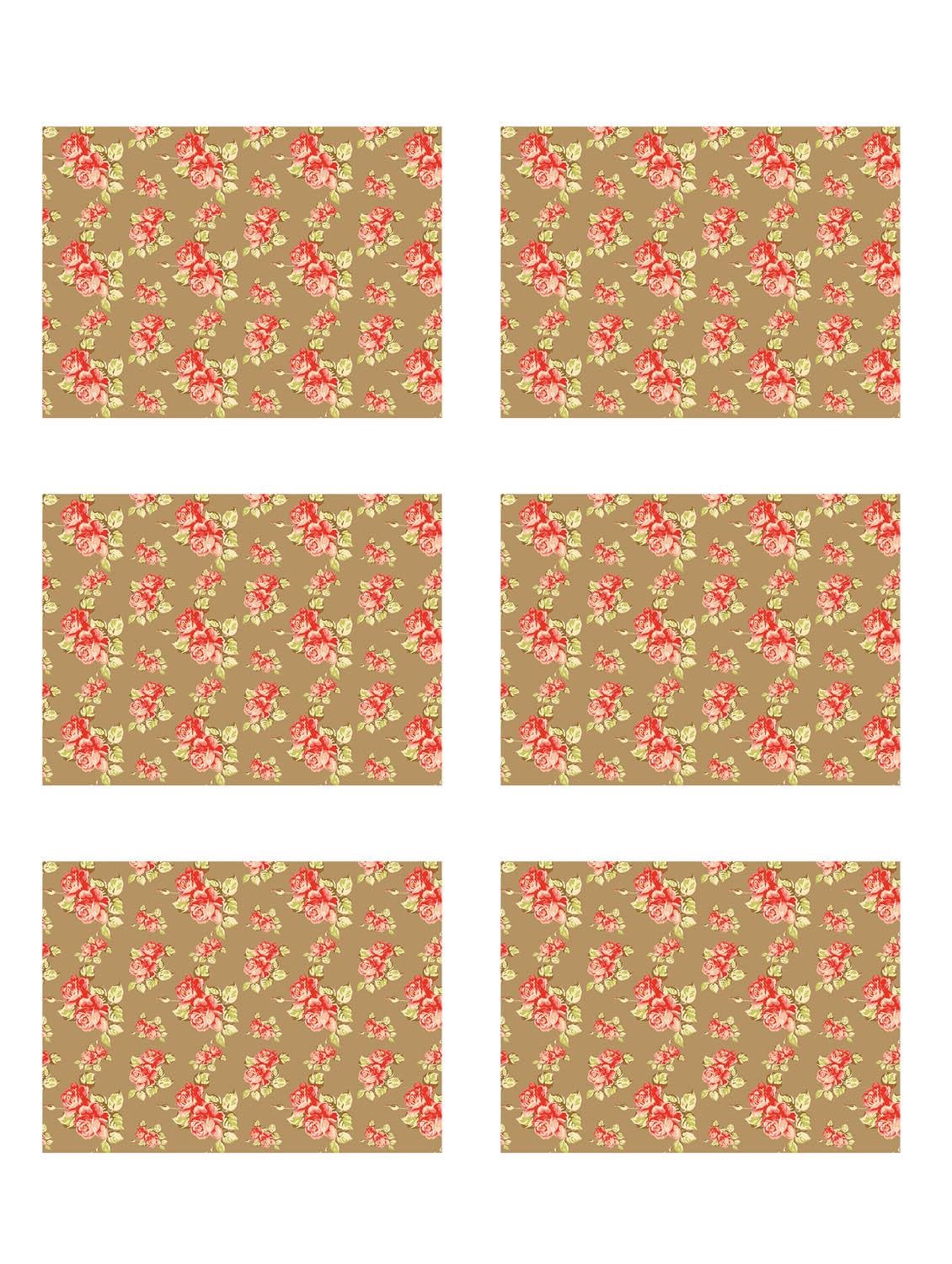 printed polyester table mat set of 6 pcs - 14000266 - Zoom Image - 0