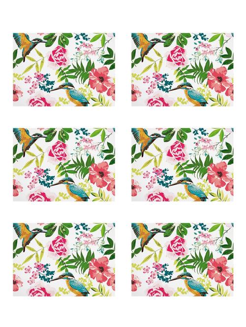 printed polyester table mat set of 6 pcs - 14000276 -  Standard Image - 0