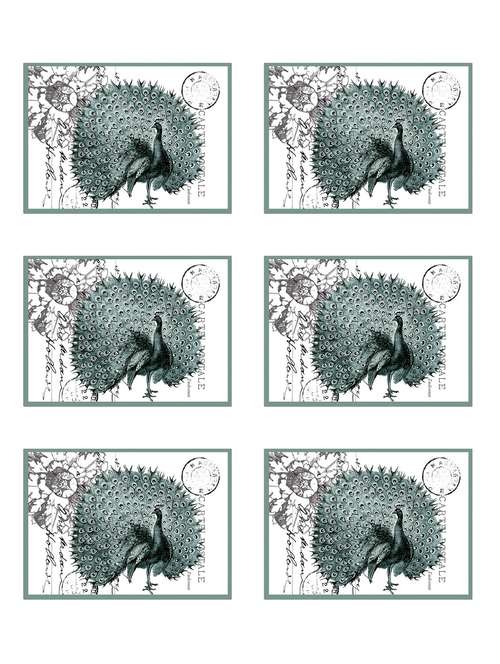 printed polyester table mat set of 6 pcs - 14000282 - Standard Image - 0