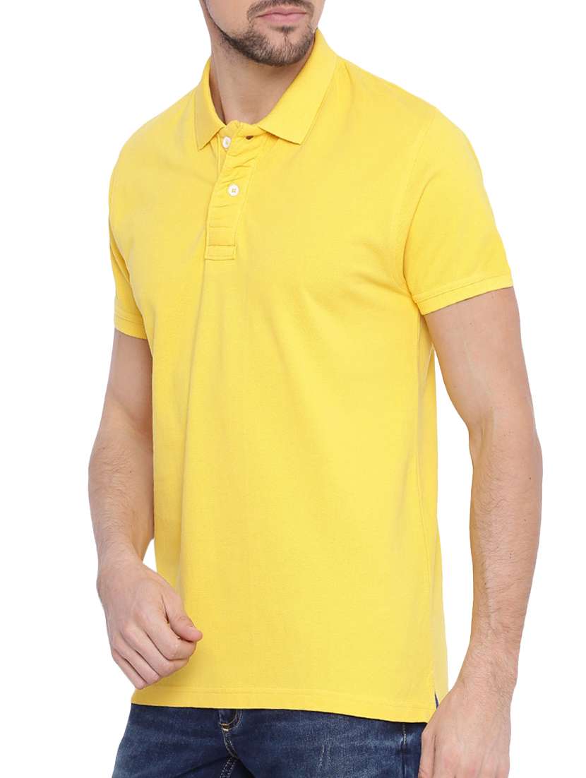 yellow solid t-shirt - 14002450 -  Standard Image - 1