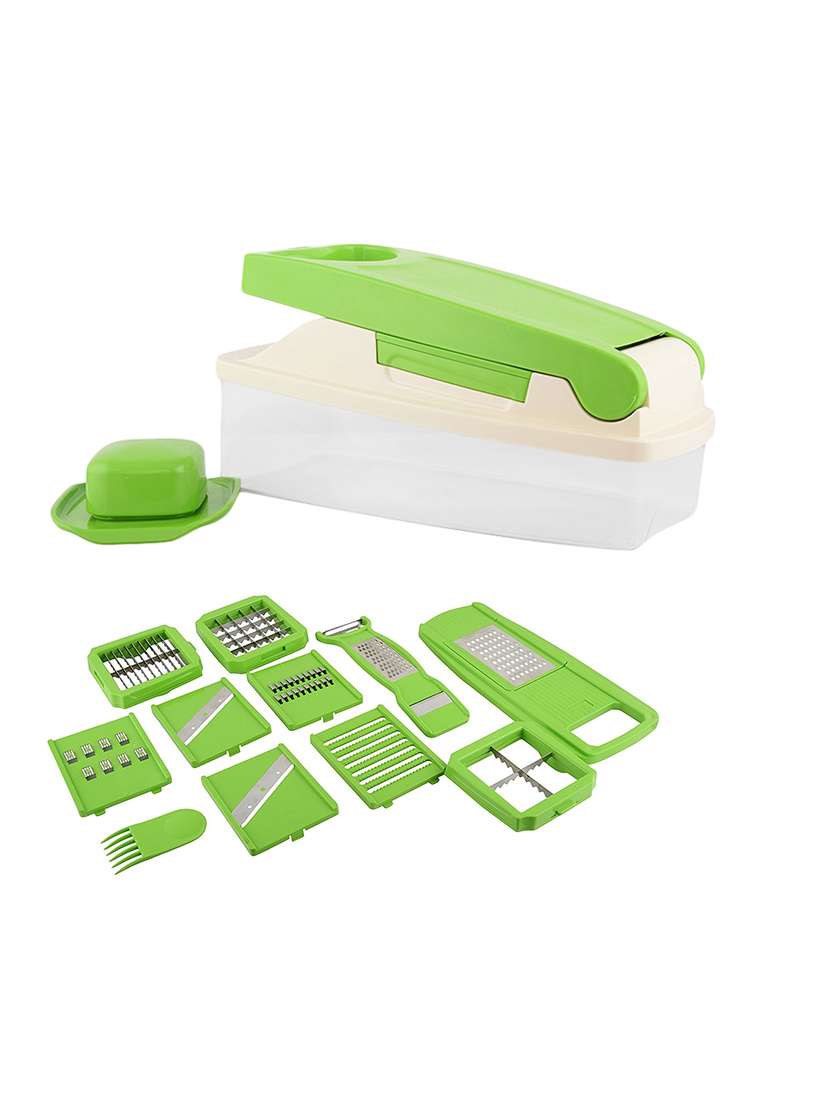 Apex Quick Vegetable & Fruit Dicer Nicer, Slicer, Cutter, Chopper, Peeler - Green