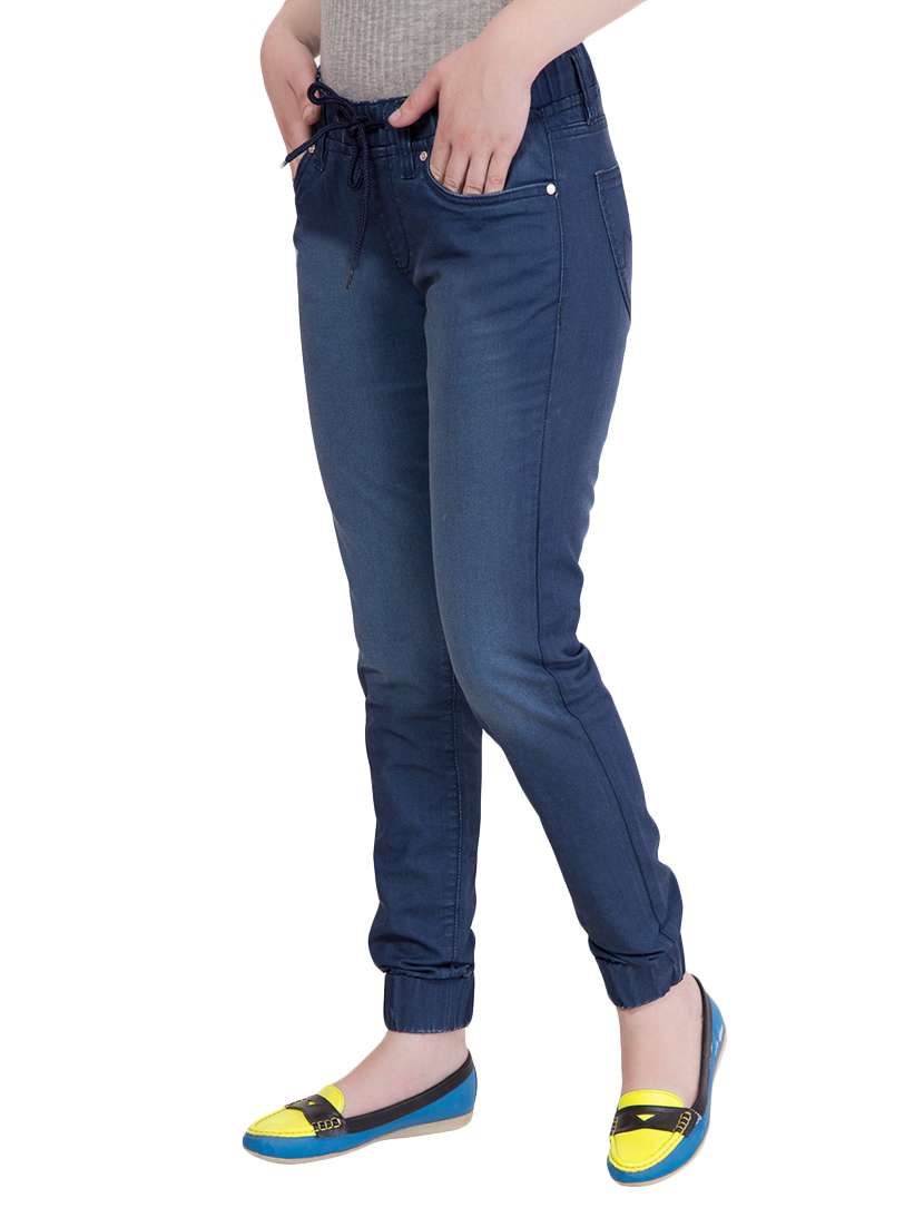 blue denim jogger jean - 14034401 -  Standard Image - 1