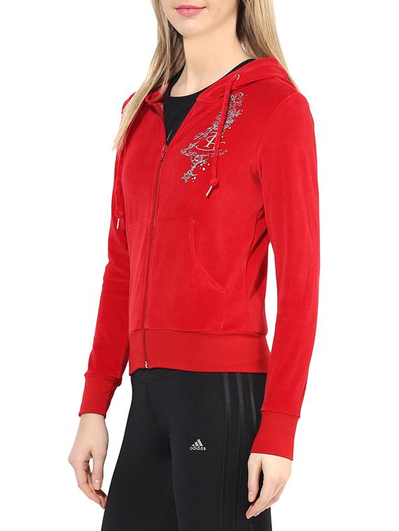 women red long sleeve hooded jacket - 14041537 - Standard Image - 1