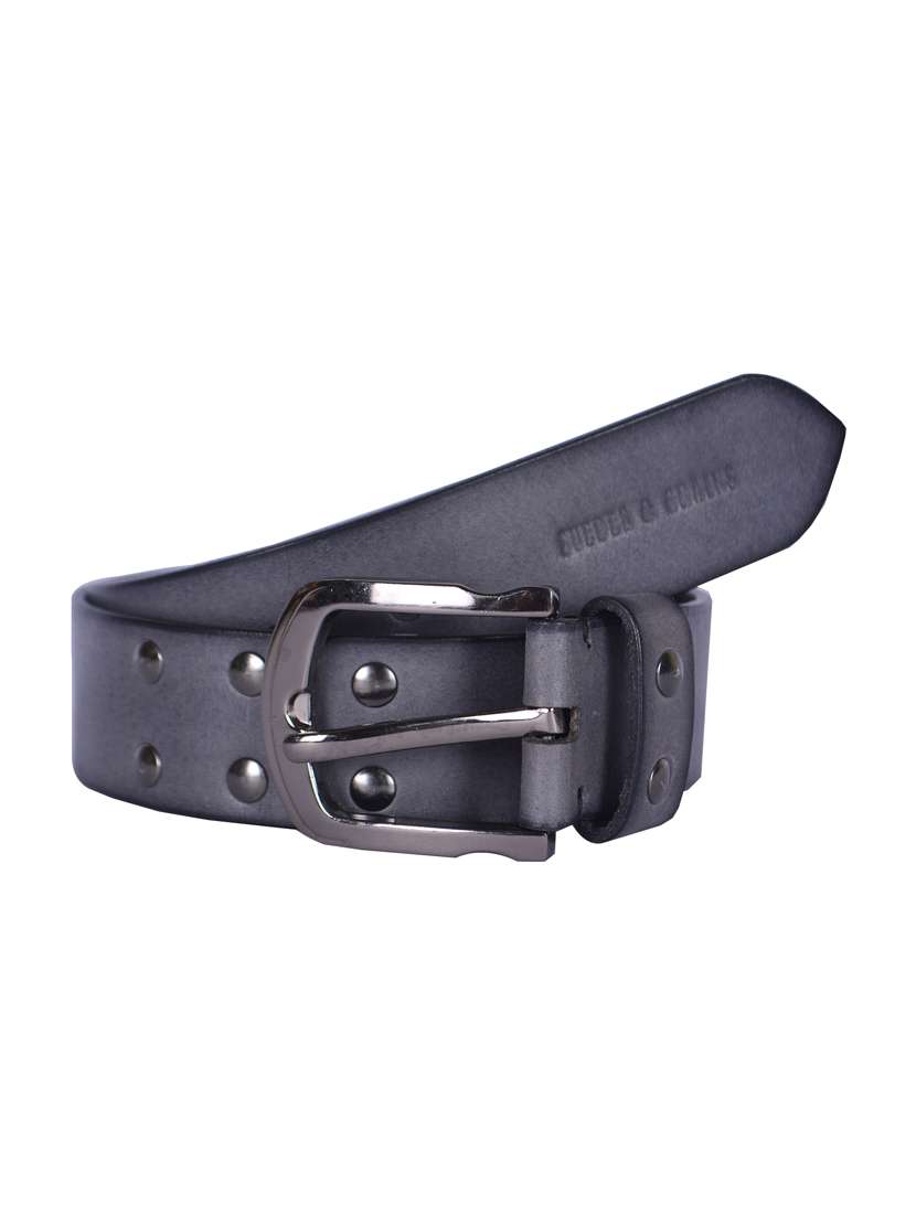 black leather belt