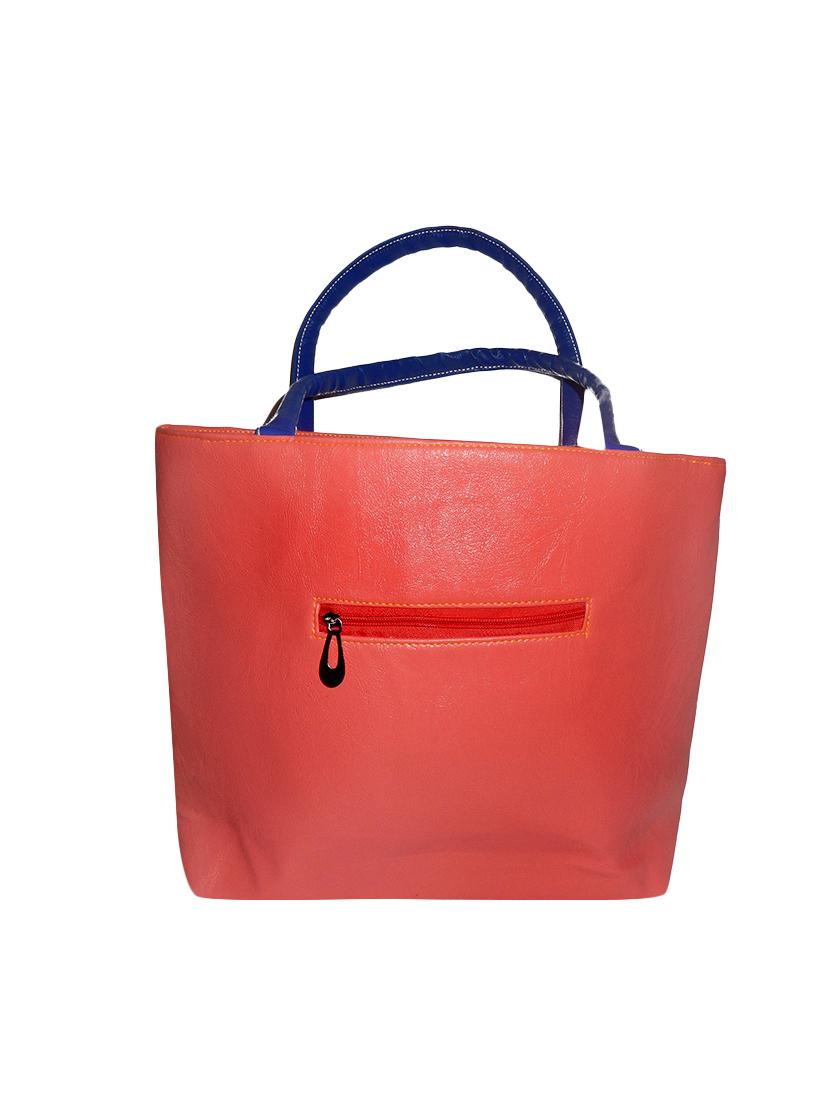 pink leatherette regular handbag - 14052012 - Standard Image - 1