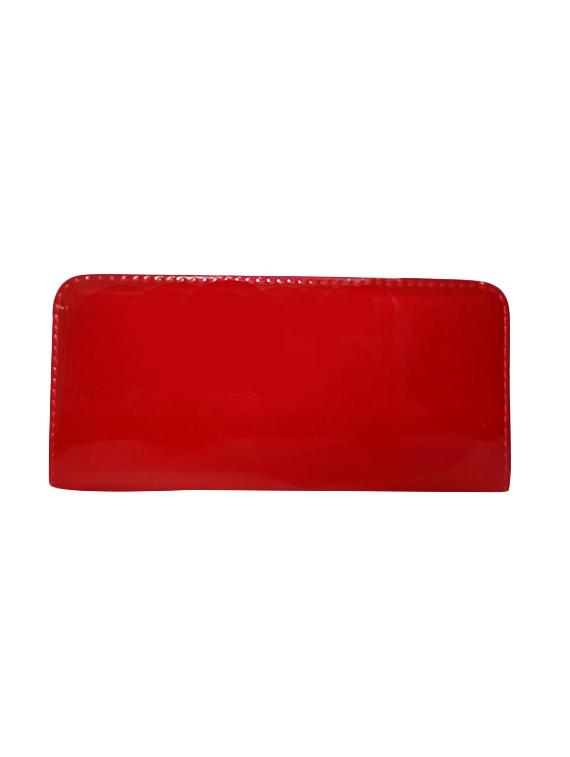 red leatherette regular clutch - 14052040 - Standard Image - 1