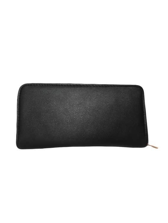 black leatherette regular clutch - 14052042 - Standard Image - 1