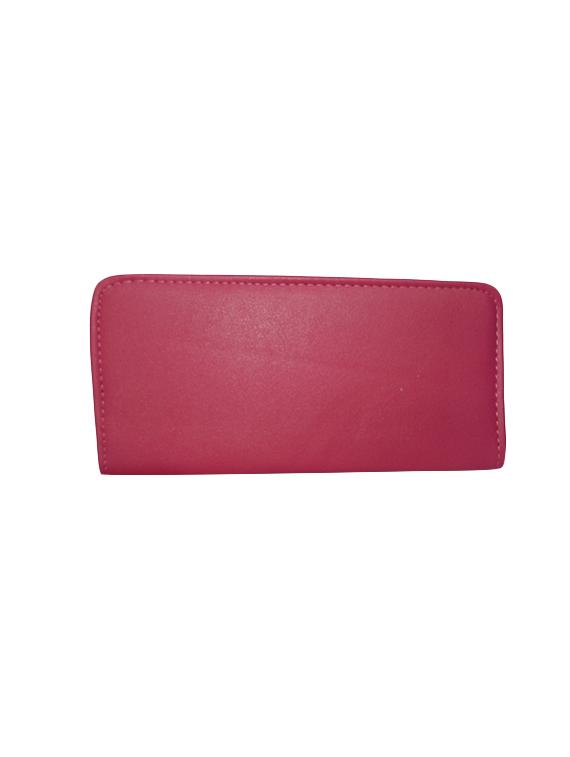 pink leatherette regular clutch - 14052045 - Standard Image - 1