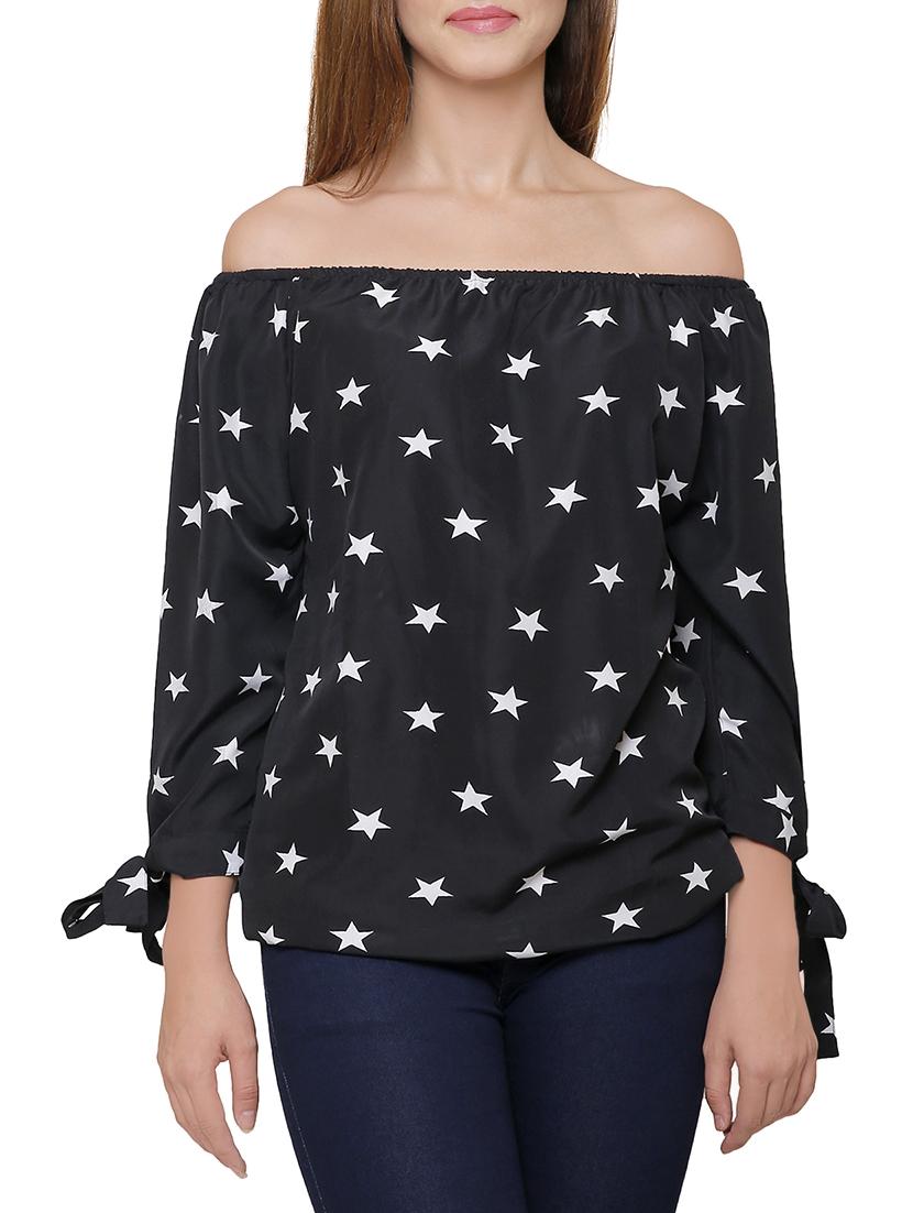 off shoulder side tie up top