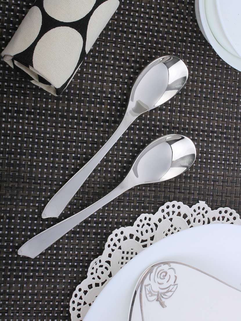 homeish 6 pcs stainless steel dinner spoons