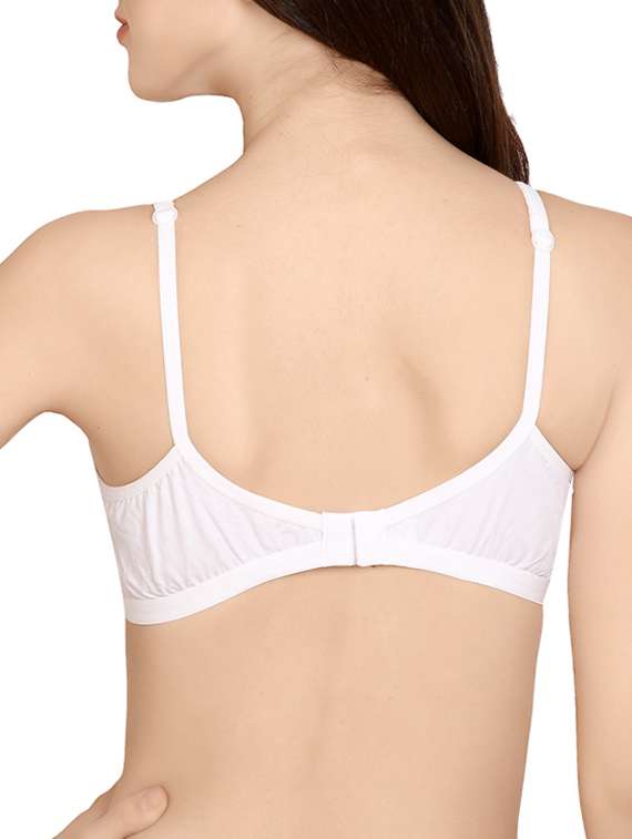 white cotton regular bra - 14065832 -  Standard Image - 1