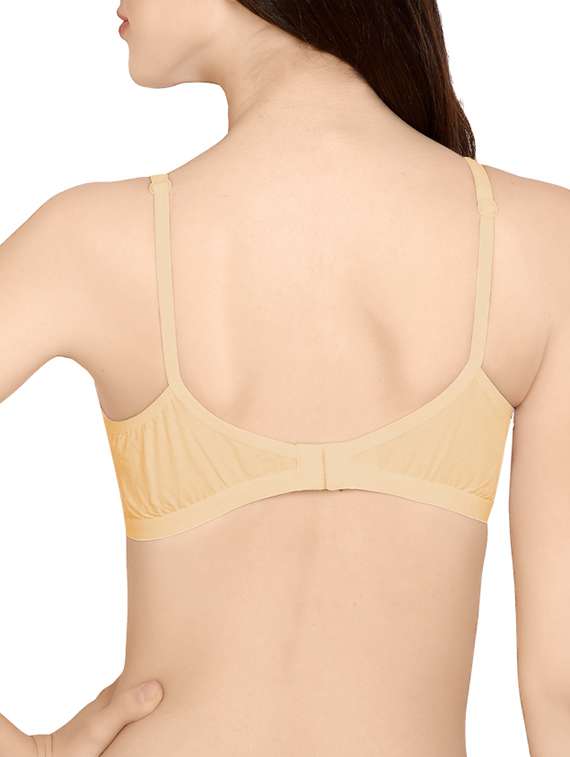 beige cotton regular bra - 14065833 -  Standard Image - 1
