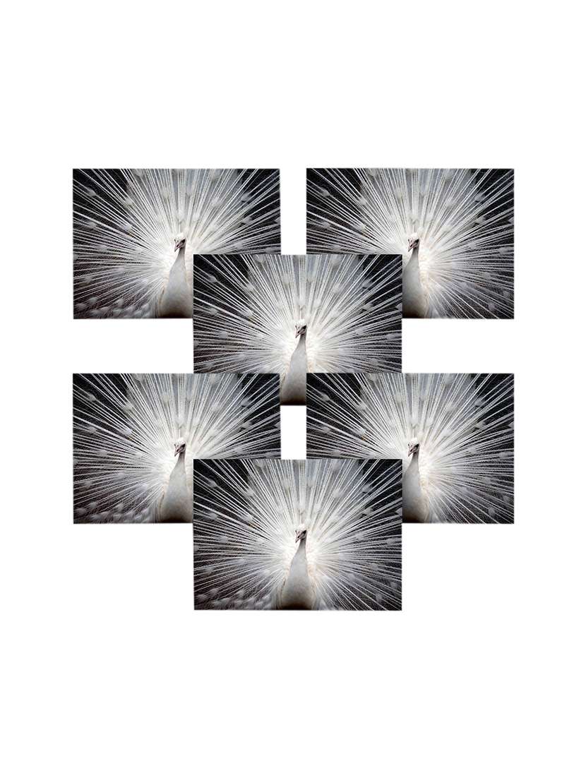 printed polyester table mat set of 6 pcs by ambbi collections