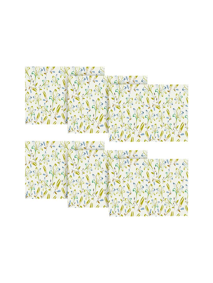 printed  table mat set of 6 pcs