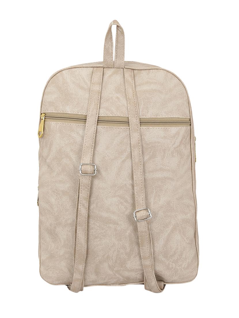 white leatherette fashion backpack - 14082329 - Standard Image - 1