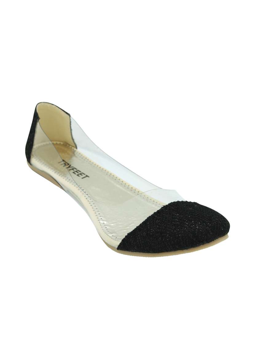 black slip on ballerina