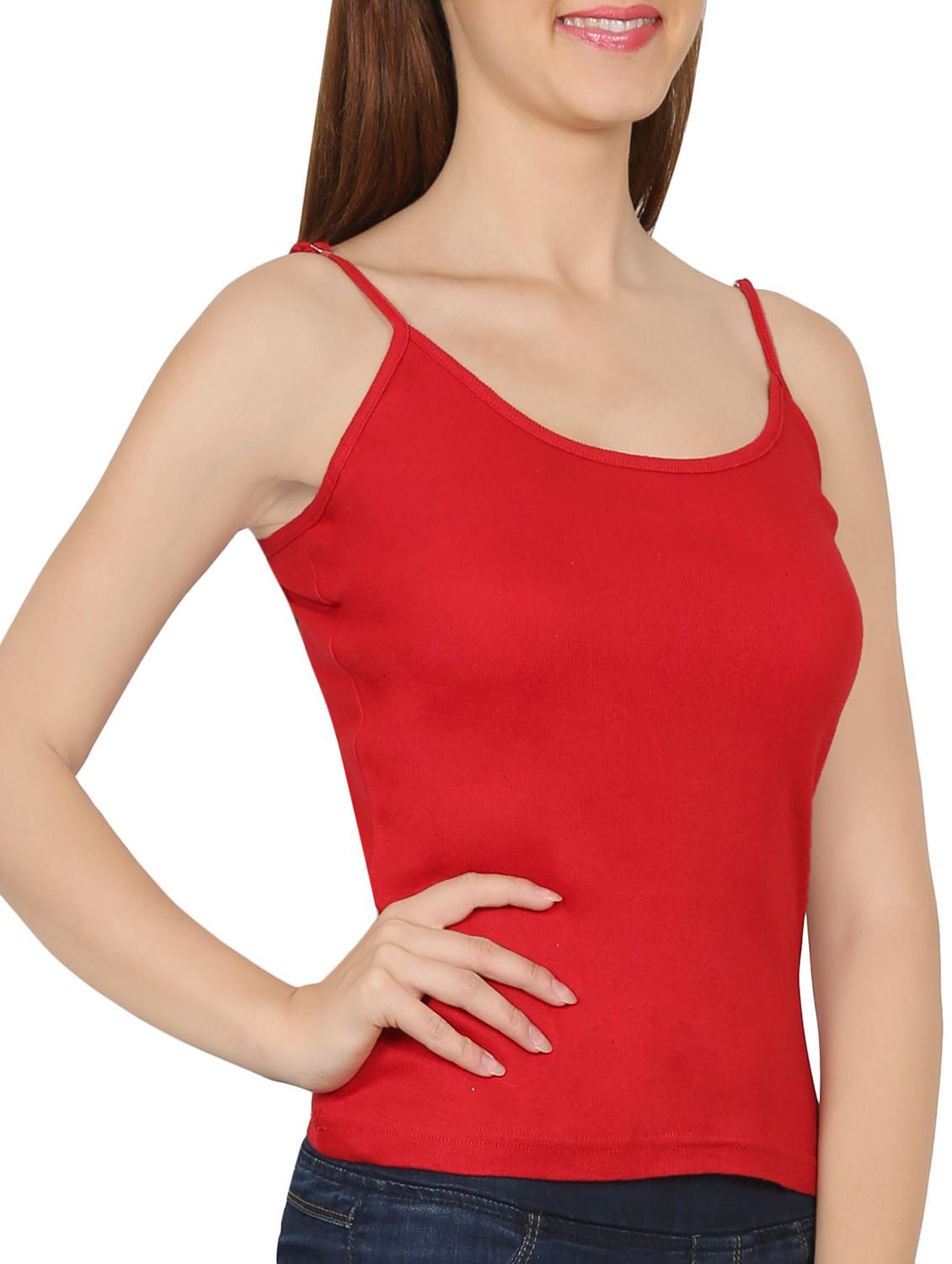 red cotton camisole - 14085561 - Standard Image - 1