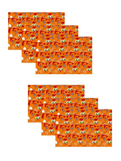 printed polyester table mat set of 6 pcs by ambbi collections - 14085879 -  Standard Image - 0