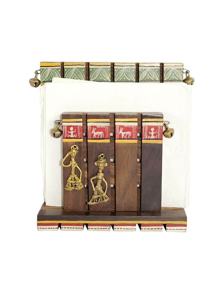 vareesha handcrafted brown tissue holder