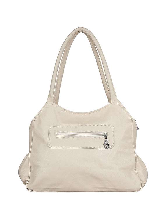 cream leatherette  regular handbag - 14094975 -  Standard Image - 1