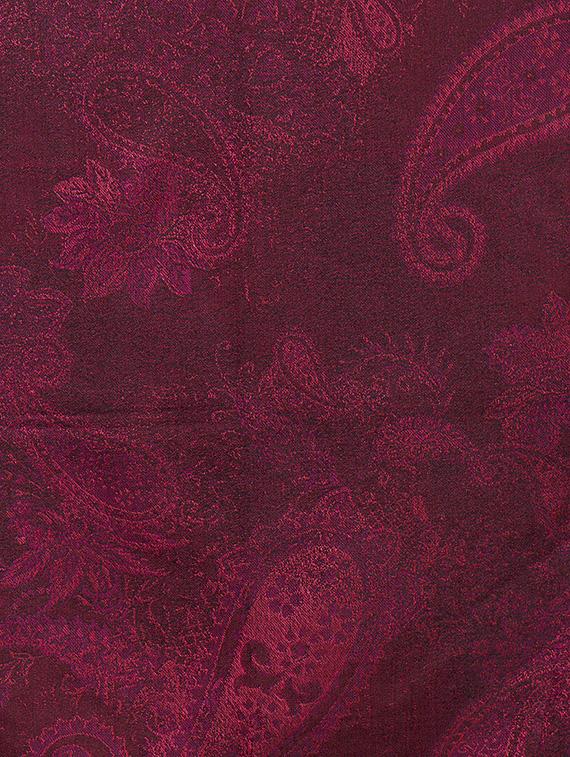 printed purple woollen stole - 14096166 -  Standard Image - 1