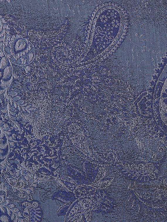blue printed woollen stole - 14096168 - Standard Image - 1