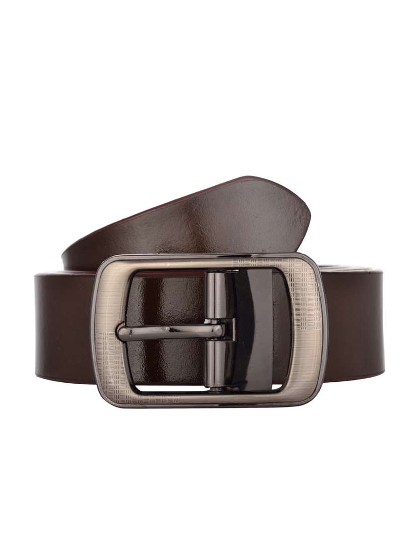 brown leather belt