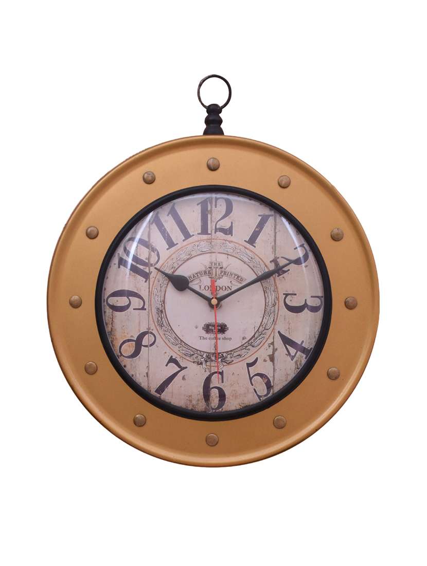 classic iron wall clock by home sparkle