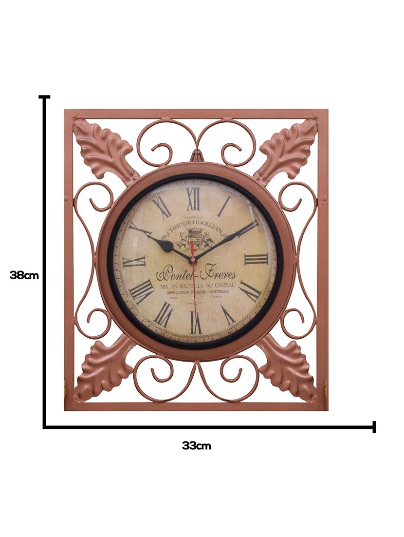 vintage iron wall clock by home sparkle - 14096942 - Standard Image - 4