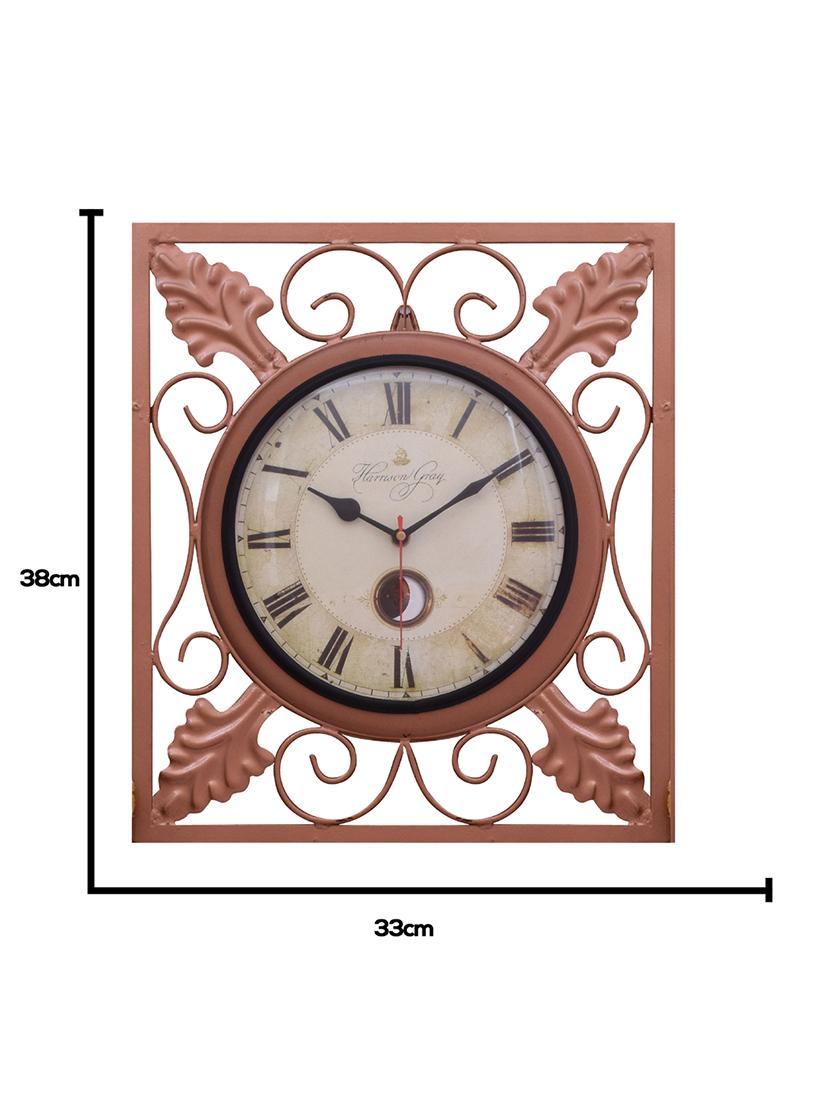vintage iron wall clock by home sparkle - 14096943 - Standard Image - 4