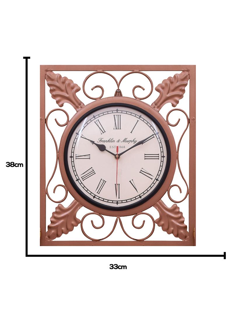 vintage iron wall clock by home sparkle - 14096944 - Standard Image - 4