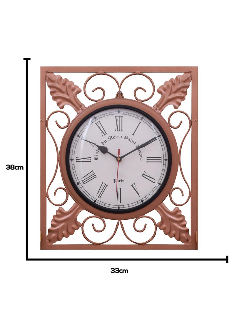 vintage iron wall clock by home sparkle - 14096946 - Standard Image - 4