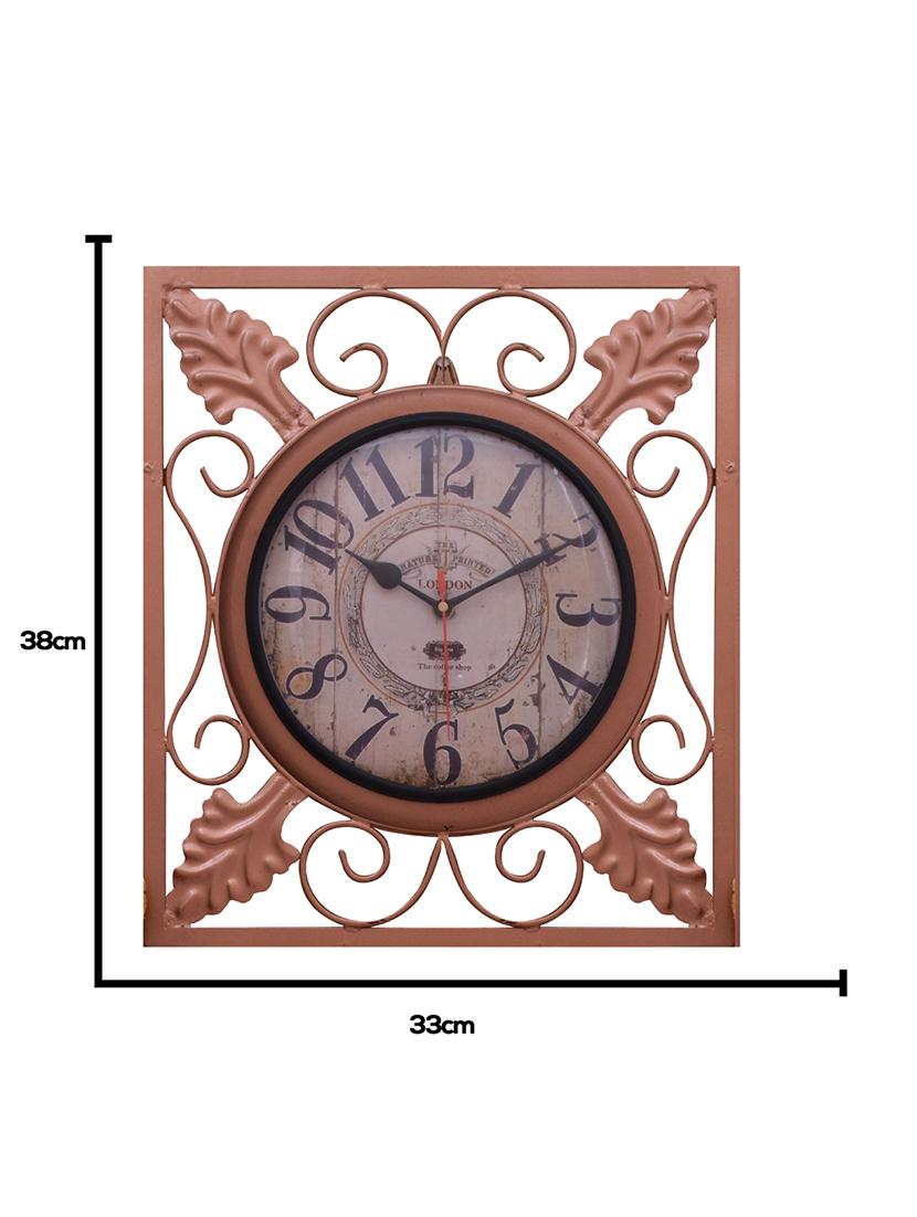 classic iron wall clock by home sparkle - 14096949 - Standard Image - 4