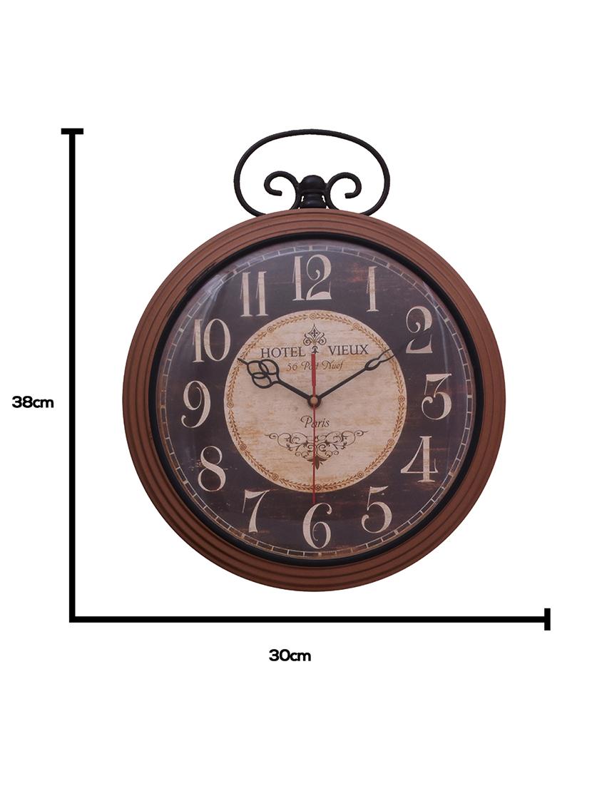 classic iron wall clock by home sparkle - 14096985 - Standard Image - 4