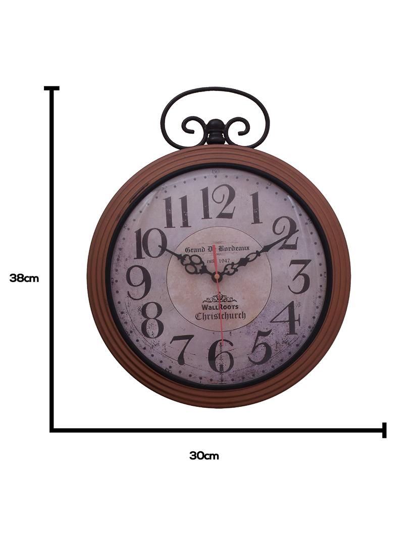 classic iron wall clock by home sparkle - 14096992 - Standard Image - 4