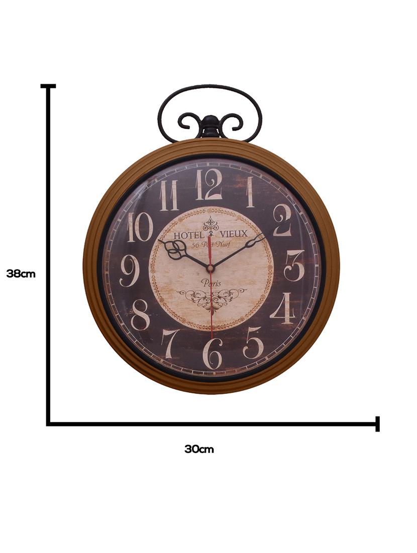 classic iron wall clock by home sparkle - 14097005 - Standard Image - 4