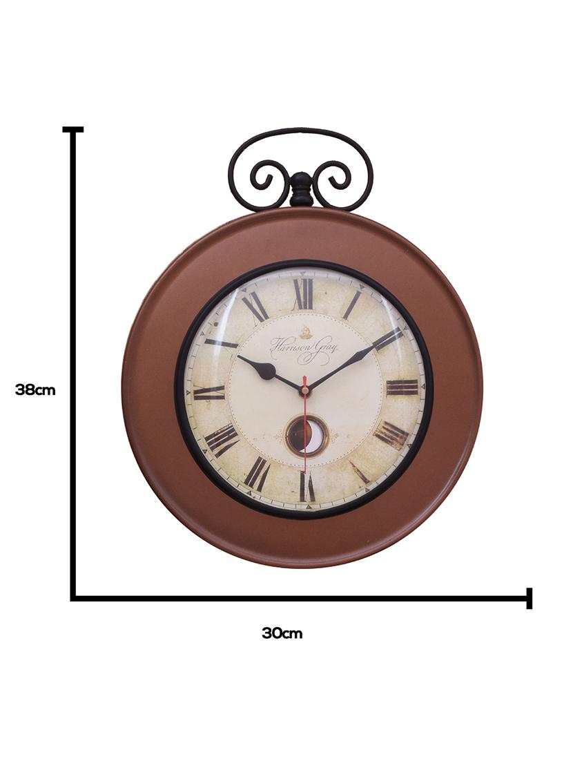 vintage iron wall clock by home sparkle - 14097038 - Standard Image - 4