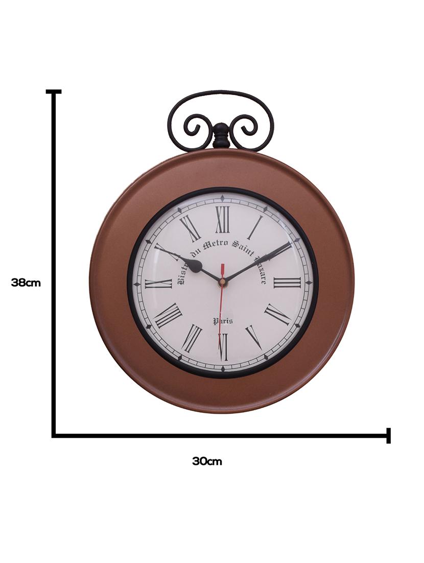 vintage iron wall clock by home sparkle - 14097041 - Standard Image - 4