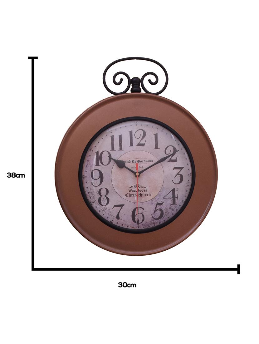 classic iron wall clock by home sparkle - 14097043 - Standard Image - 4