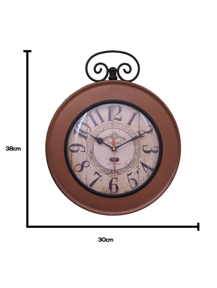 classic iron wall clock by home sparkle - 14097044 -  Standard Image - 4
