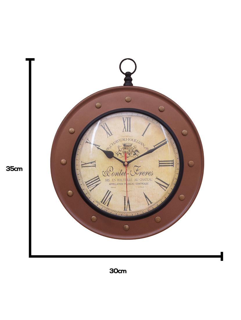 vintage iron wall clock by home sparkle - 14097080 - Standard Image - 4