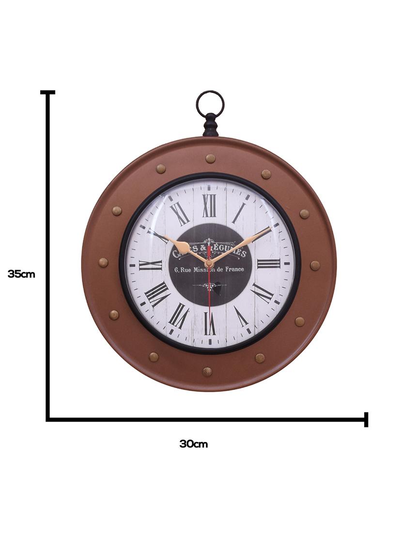 vintage iron wall clock by home sparkle - 14097083 - Standard Image - 4