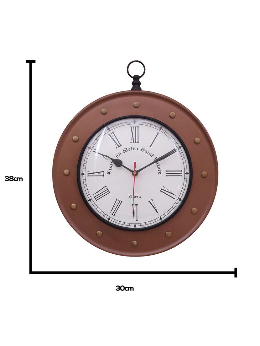 vintage iron wall clock by home sparkle - 14097084 -  Standard Image - 4